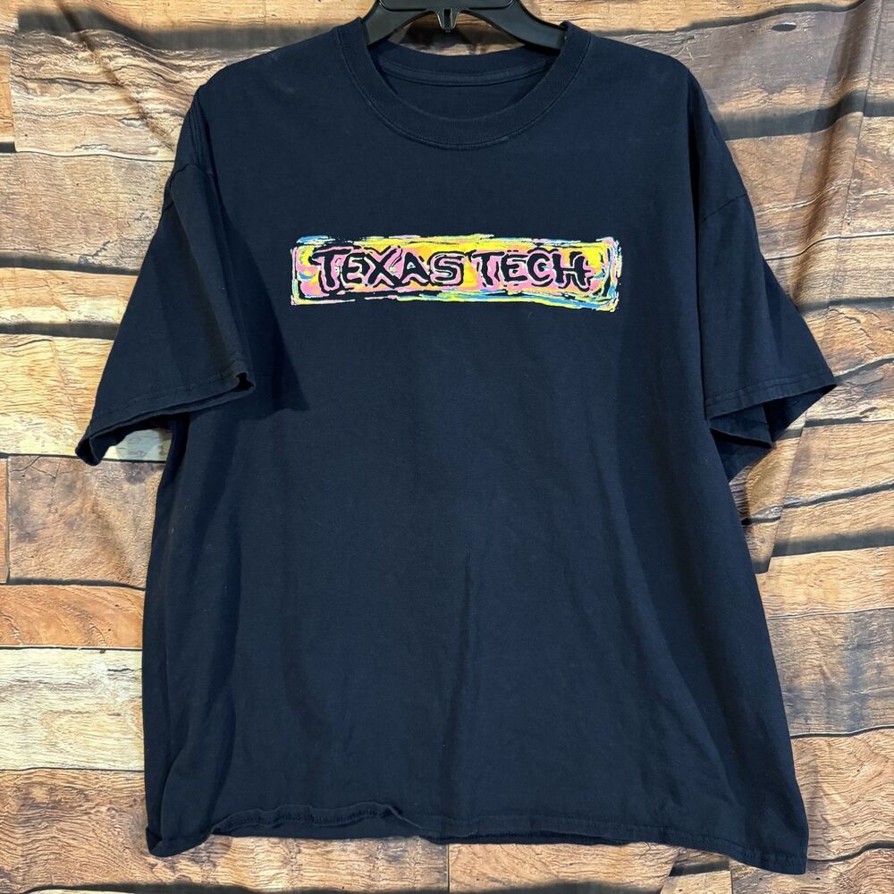 Texas Tech Red Raiders T-Shirt XL Men's Black Lubbock Texas Graphic Tee